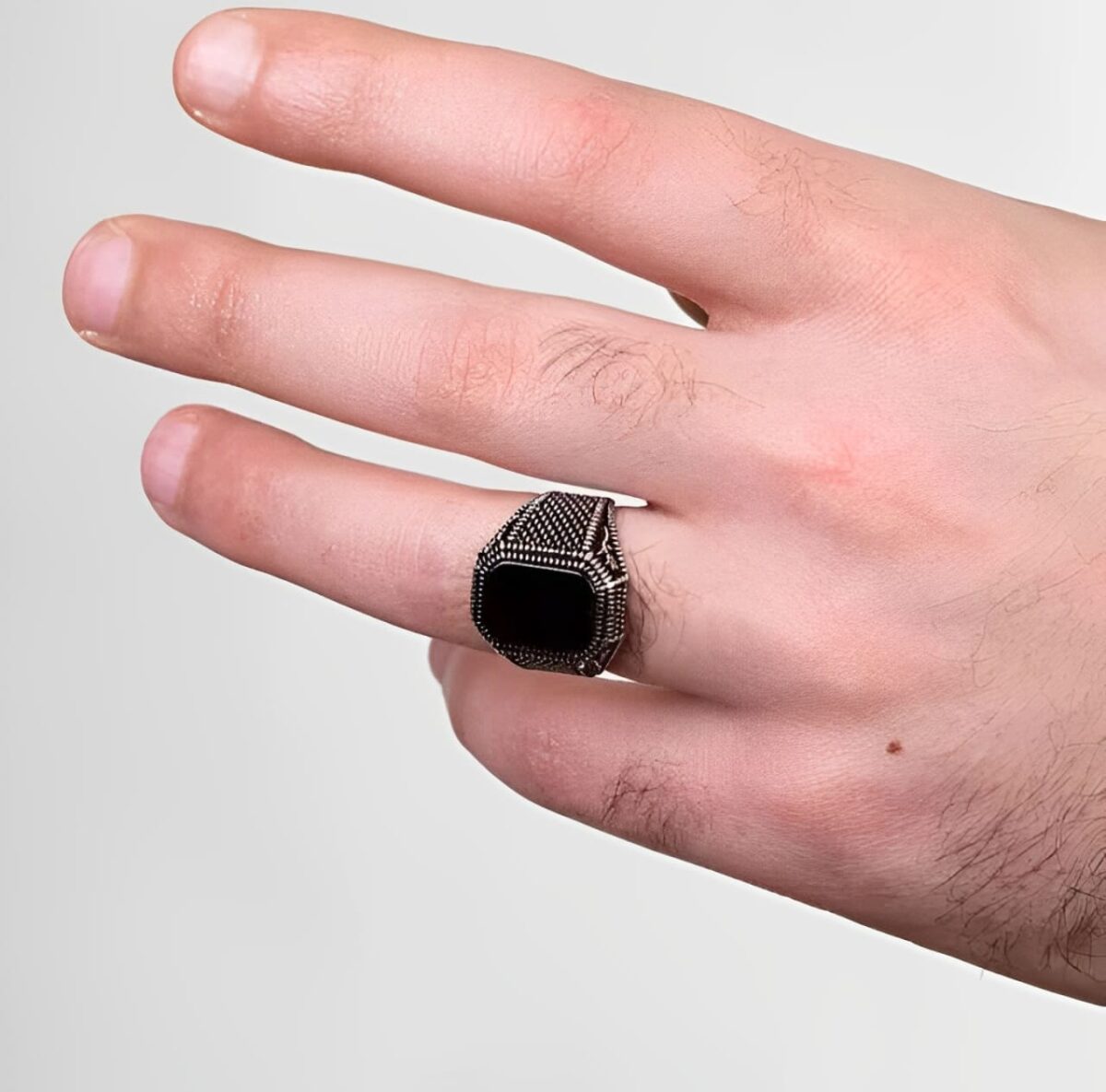 Turkish Onyx Ring | Silver - Image 4