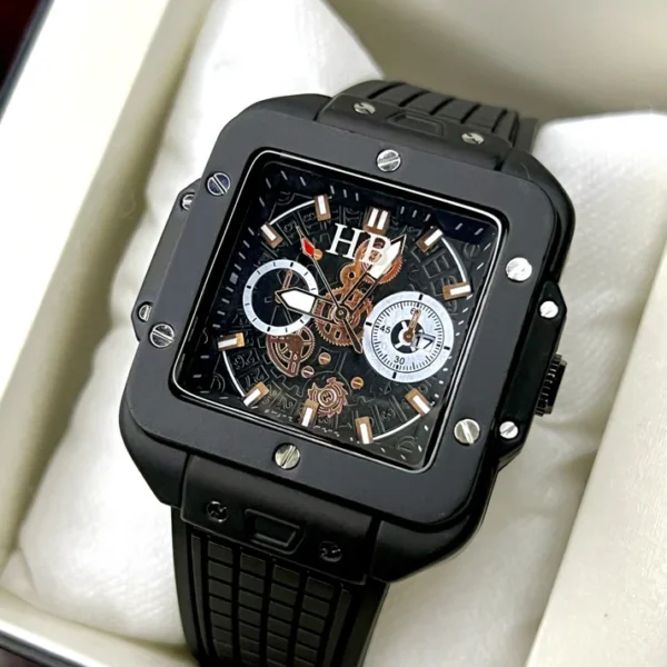 Hublot Square Design Strap Watch