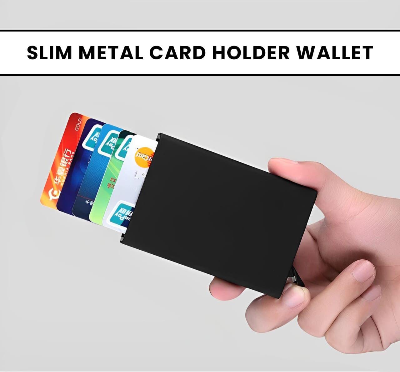 Slim Metal Card Holder Wallet