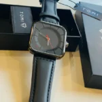 Tomi Black Square Dial Watch