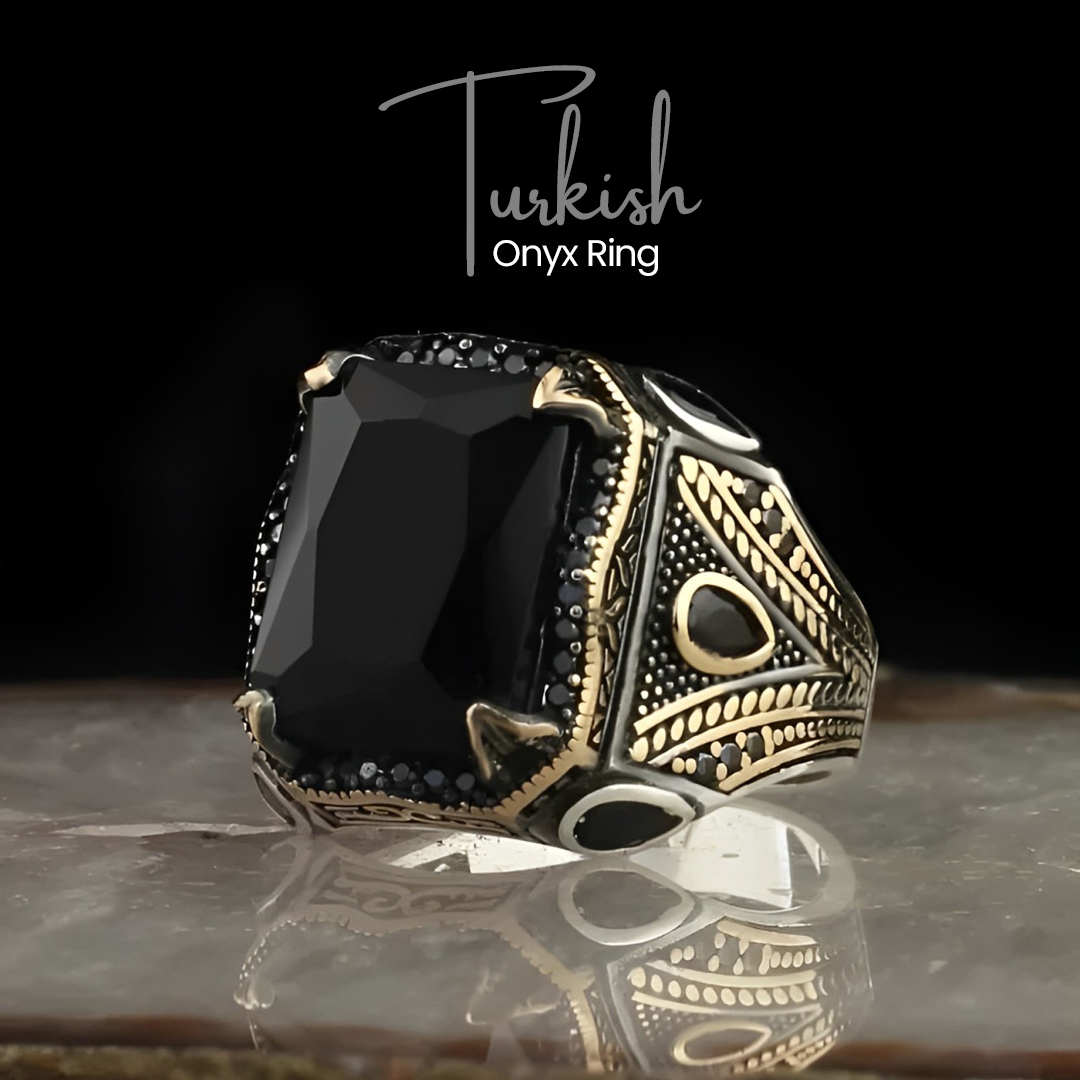 Turkish Onyx Ring | Black