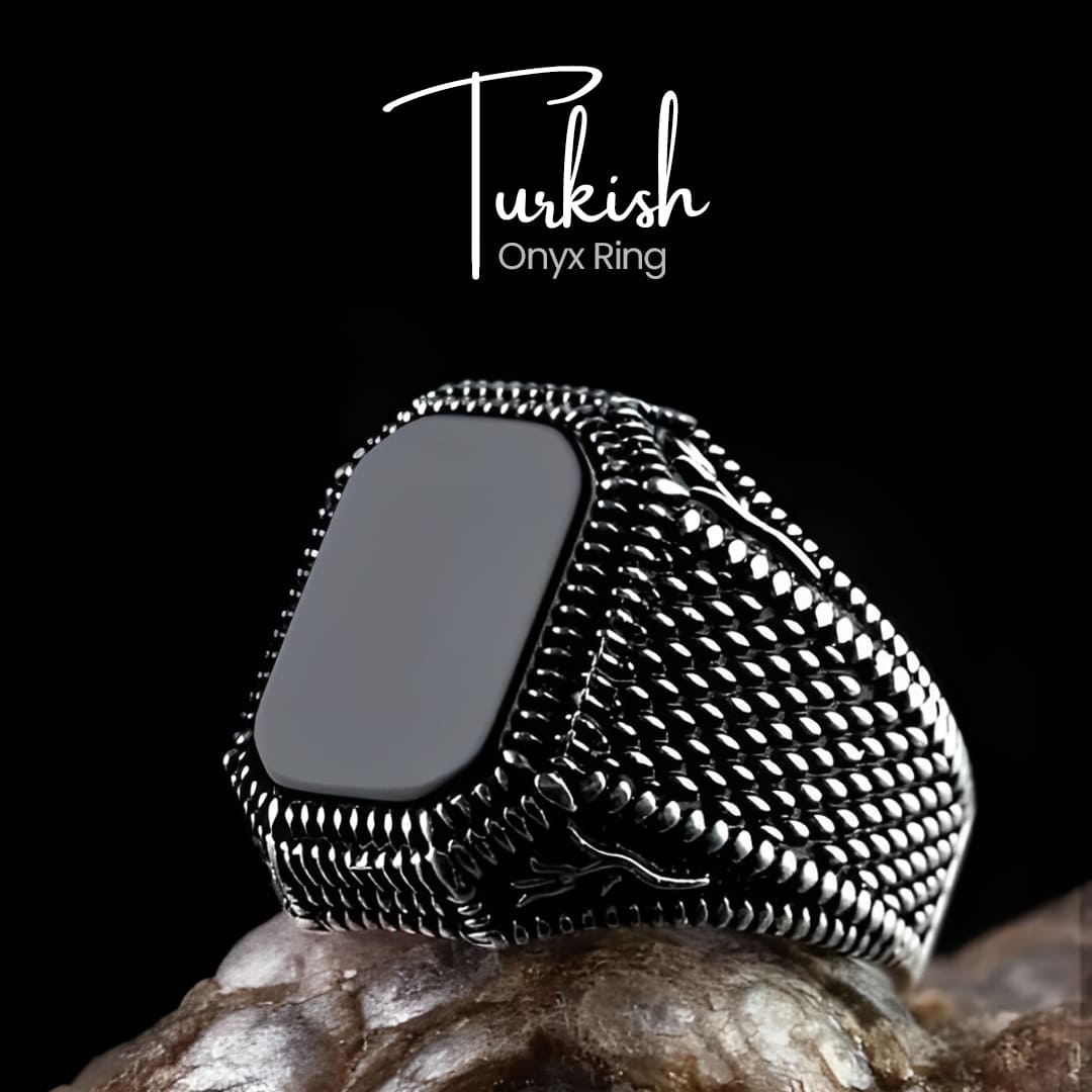 Turkish Onyx Ring | Silver
