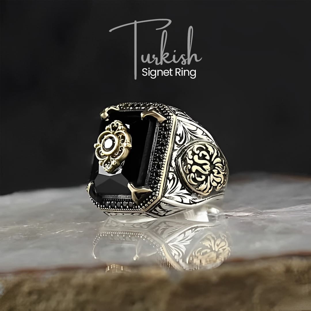 Turkish Signet Ring | Black