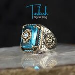 Turkish Signet Ring | Cyan