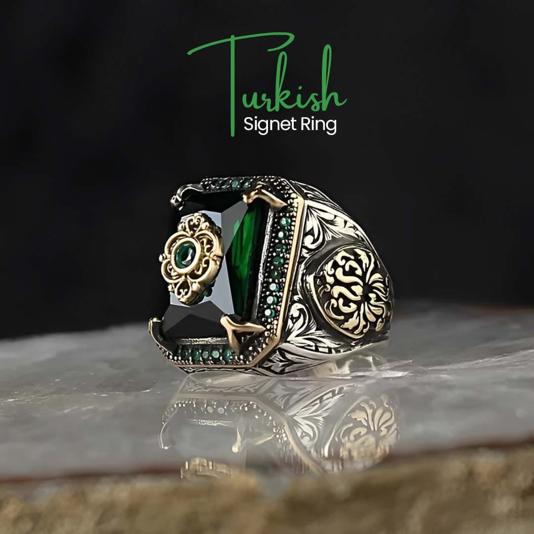 Turkish Signet Ring | Green