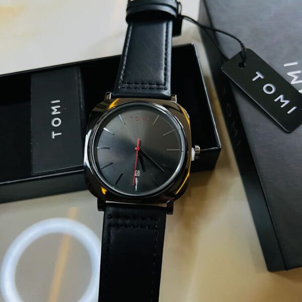 Tomi Black Business Class Dial Watch