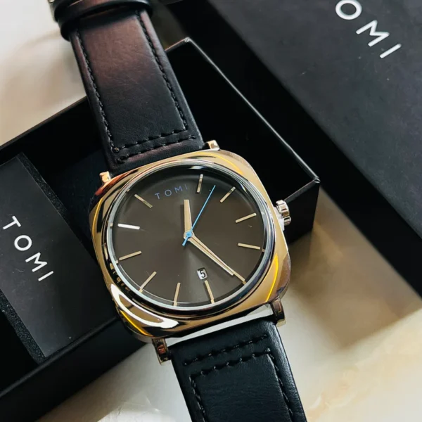 Tomi Black Silver Business Class Watch